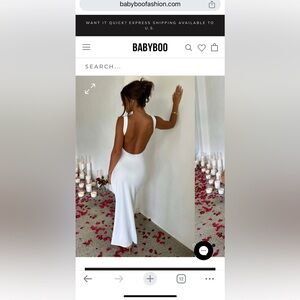 Babyboo fashion cyanne maxi in white